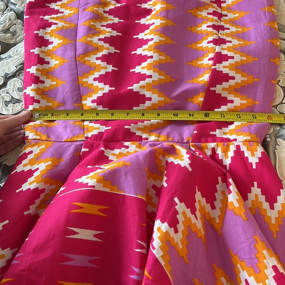 True Fond Ghana Colorful Zig Zag Print Dress with Bows & Tulle - Picture 14 of 16